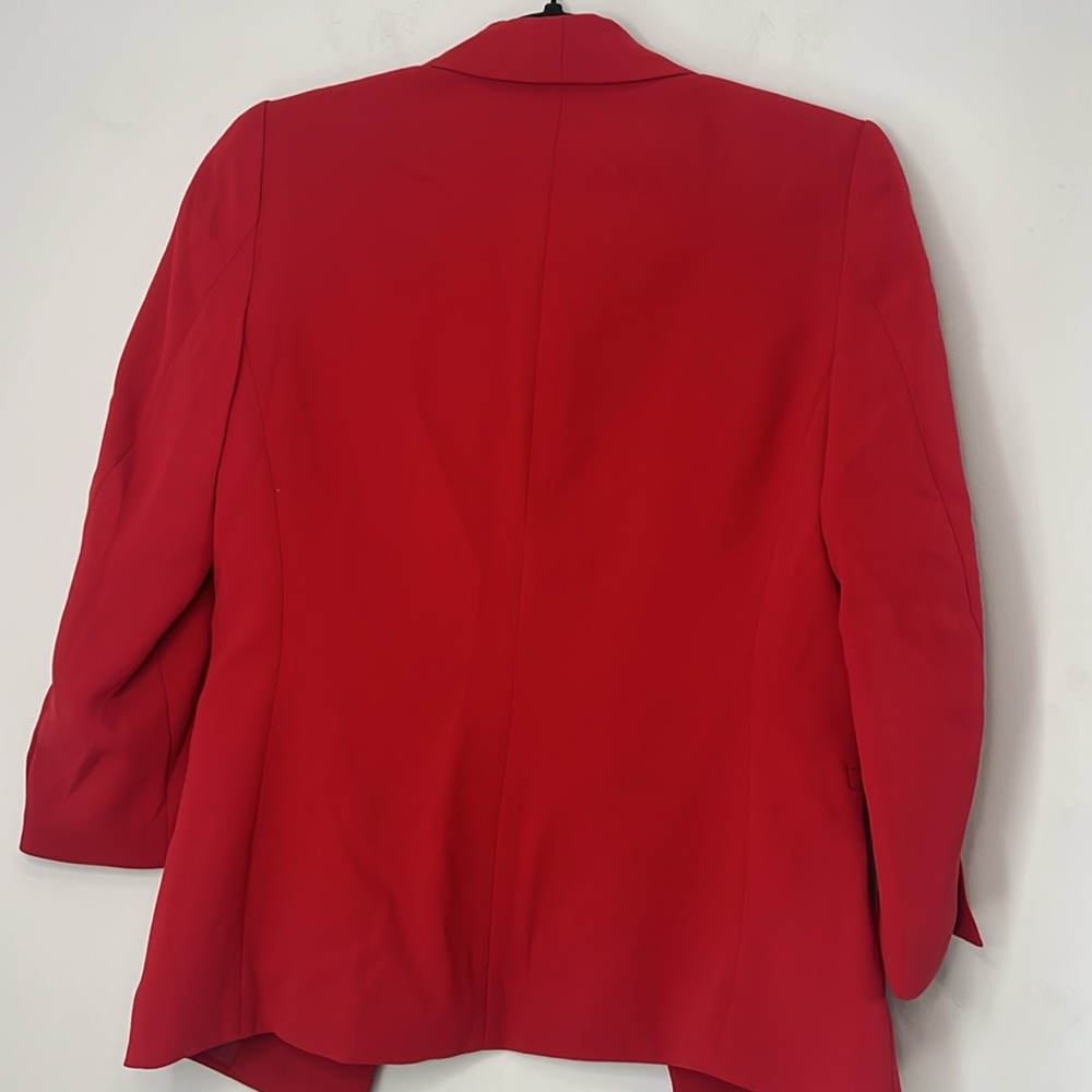 H&M Women's Elegant Red Business Casual Formal Holiday Blazer Size 2 - Picture 4 of 4